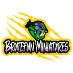 Brutefun Miniatures logo fantasy tabletop brand