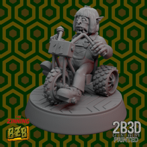 3D printed Danny Tricycle miniature on scenic base from The Zhining Collection.