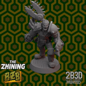 Animated 360° turntable view of the Ork Torrance Armored miniature with power armor and grimdark details.