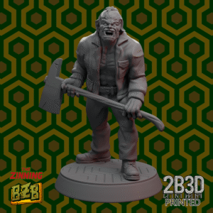 3D printed Ork Torrance miniature on scenic base from The Zhining Collection.