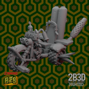 3D printed Trio Overlook miniature trike-only version, no base.