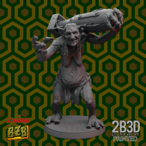 3D printed Troll Room 237 miniature with bomb version on scenic base.