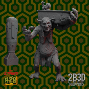 3D printed Troll Room 237 miniature with both bomb and bathtub, no base version.