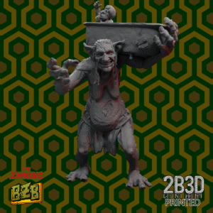 3D printed Troll Room 237 miniature with bathtub, no base version.