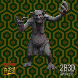 3D printed Troll Room 237 miniature alone, no base.