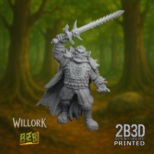 3D printed Kael miniature without base.