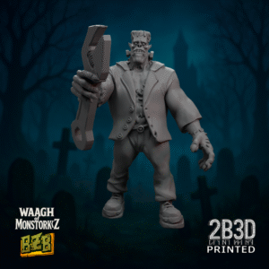 3D printed Frorkenstein miniature without base.