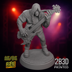 3D printed Clizz miniature on scenic base.