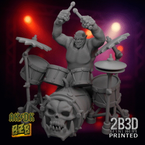 3D printed Zhil Ruz miniature without base for custom setups.