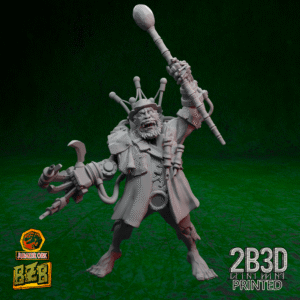 3D printed Hammork 40K miniature without base.