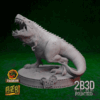 Animated 360° turntable view of the Squigosaurus Rex miniature from the Jurazzik Ork Kickstarter.