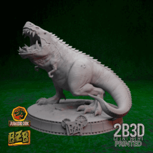 Animated 360° turntable view of the Squigosaurus Rex miniature from the Jurazzik Ork Kickstarter.