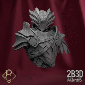 3D render of Radian Ascended bust without base, designed by Parasite Collectibles and printed by 2B3D Printed.