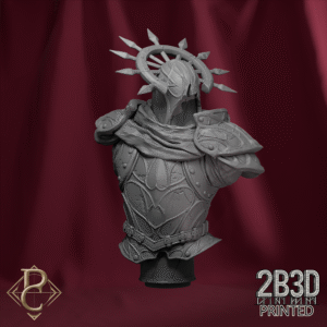 3D render of Morsven bust without base, designed by Parasite Collectibles and printed by 2B3D Printed.
