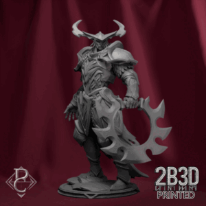 Animated 360° turntable of Alsham miniature, designed by Parasite Collectibles and printed by 2B3D Printed.