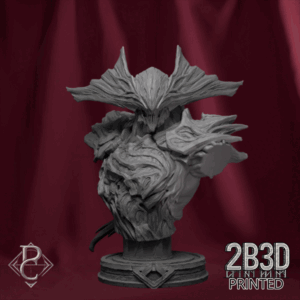 Animated 360° turntable of Conrad Skaliz bust, designed by Parasite Collectibles and printed by 2B3D Printed.