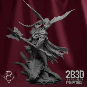 Animated 360° turntable of Lord Venator miniature, designed by Parasite Collectibles and printed by 2B3D Printed.