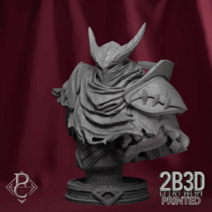 Animated 360° turntable of Lord Venator bust, designed by Parasite Collectibles and printed by 2B3D Printed.