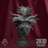 Animated 360° turntable of Cyania Hellflower bust, designed by Parasite Collectibles and printed by 2B3D Printed.