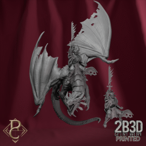 Render showing Thakron and Raugar with both head variants, no base. Parasite Collectibles and 2B3D Printed.