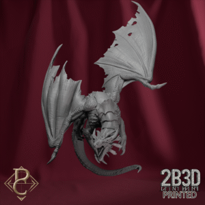 Render of Raugar alone without base, detailed model by Parasite Collectibles and printed by 2B3D Printed.