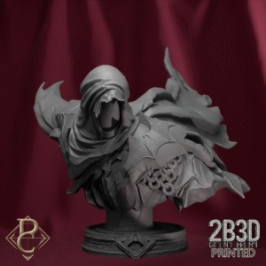 Render of Sâvarkar Bust on base, designed by Parasite Collectibles and printed by 2B3D Printed.