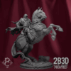 Turntable render of Sâvarkar riding the Darkhorse, created by Parasite Collectibles and printed by 2B3D Printed.