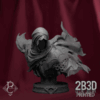 Turntable render of Sâvarkar Bust, designed by Parasite Collectibles and printed by 2B3D Printed.