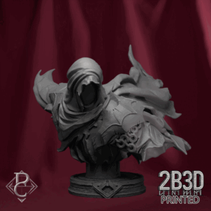 Turntable render of Sâvarkar Bust, designed by Parasite Collectibles and printed by 2B3D Printed.