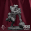 Turntable render of Aerithrian Wind Defender Walking, designed by Parasite Collectibles and printed by 2B3D Printed.