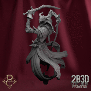 Render of The Sorrow of Terrimor without base, created by Parasite Collectibles and printed by 2B3D Printed.