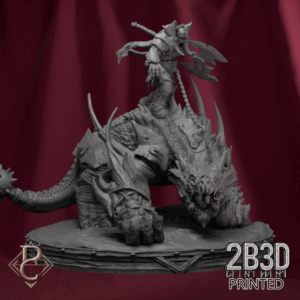 Turntable render of Kodark, the Conqueror, designed by Parasite Collectibles and printed by 2B3D Printed.