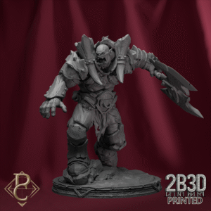 Render of Kodark with base, designed by Parasite Collectibles and printed by 2B3D Printed.