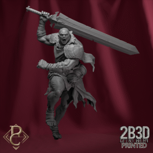 Render of Mat’Ador without base, created by Parasite Collectibles and printed by 2B3D Printed.