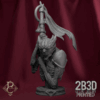 Turntable render of Custos Purgatorii Bust, divine sentinel formed from sacred flame. Designed by Parasite Collectibles and 2B3D Printed.
