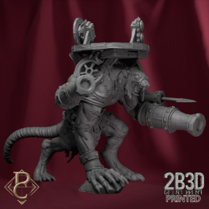 Render of The Ratstroyer with mechanical platform only, designed by Parasite Collectibles and printed by 2B3D Printed.