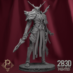 Render of The Verdant Sentinel with base, magical botanical guardian forged by Archmages of the Arcane Academy. Created by Parasite Collectibles and 2B3D Printed.