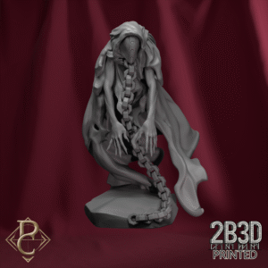 Render of Ghost III without base, last of the prophet’s spectral triad. Designed by Parasite Collectibles and 2B3D Printed.