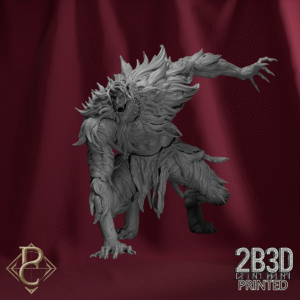 Render of Edmund de Fronsac in his monstrous cursed form without base. Designed by Parasite Collectibles and 2B3D Printed.