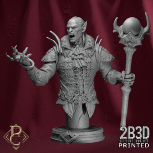 Vhalmor bust with arms on base