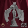 Maeroth winged fiend miniature 360º turntable gif
