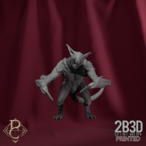 3D render of Chiroptera Swarm creature 2 without base from the Azghorath’s Cult Kickstarter.