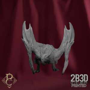3D render of Chiroptera Swarm creature 3 without base from the Azghorath’s Cult Kickstarter.