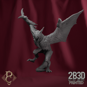 3D render of Chiroptera Swarm creature 4 without base from the Azghorath’s Cult Kickstarter.