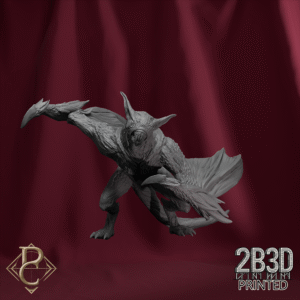 3D render of Chiroptera Swarm creature 5 without base from the Azghorath’s Cult Kickstarter.