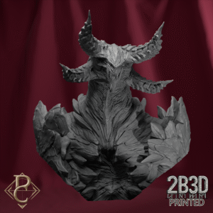 3D render of Irgren Azghorath’s Will bust without base from the Azghorath’s Cult Kickstarter.