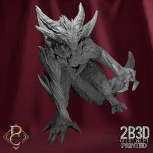 3D render of Lyzal the Devourer nest variant without base from the Azghorath’s Cult Kickstarter.