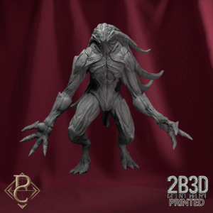 3D render of Soul Hunter 2 miniature without base from the Azghorath’s Cult Kickstarter.