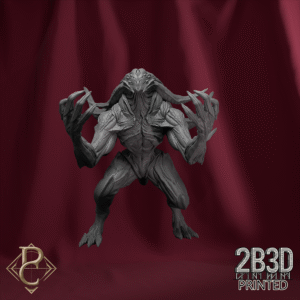 3D render of Soul Hunter 4 miniature without base from the Azghorath’s Cult Kickstarter.