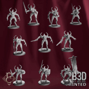 Blood Guard daemon warriors 360° turntable gif